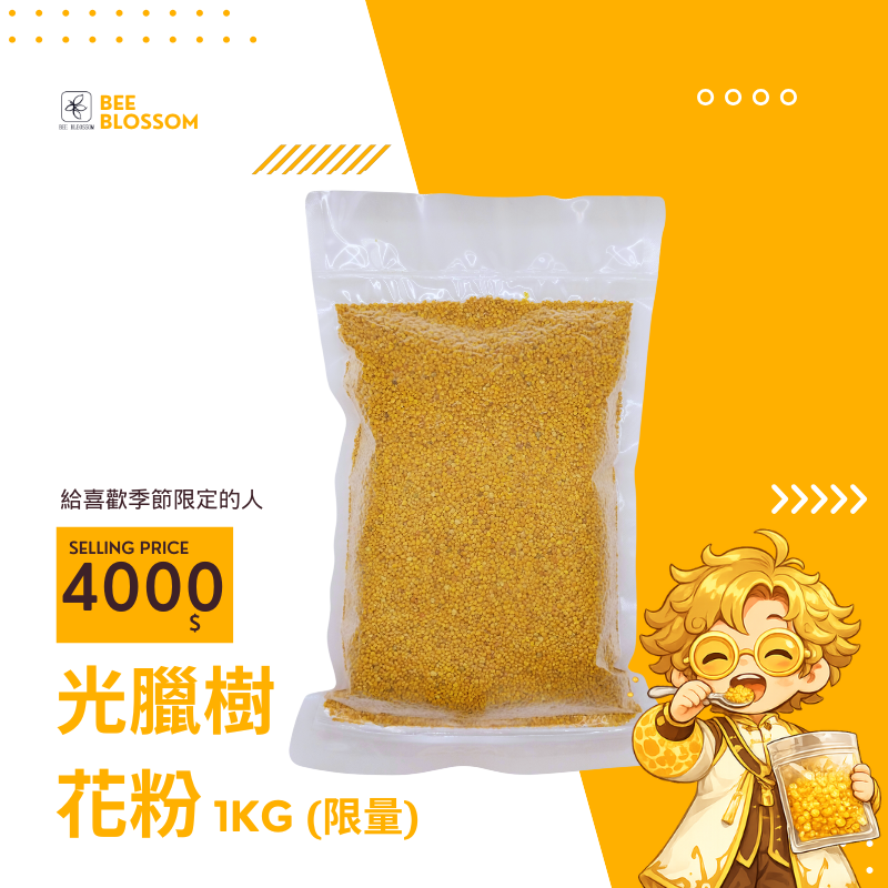 限量品光臘樹花粉1公斤真空包